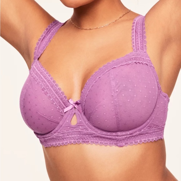 Adore Me Cassandra Unlined Plus Demi Bra - 42DD and Bikini - 1X Set - Picture 2 of 4